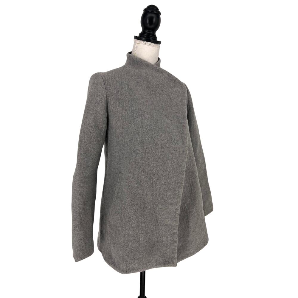 Theory Naomo Virgin Wool-Blend Jacket in Charcoal Light Heather - Picture 9 of 15